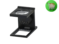 照明付き10倍拡大鏡